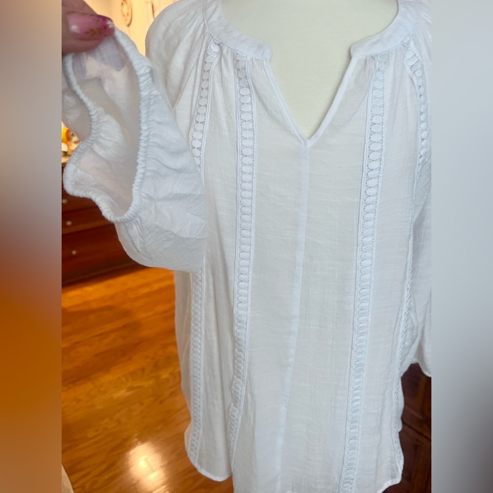 Counterparts Boho Long Sleeve White Blouse - Picture 4 of 9